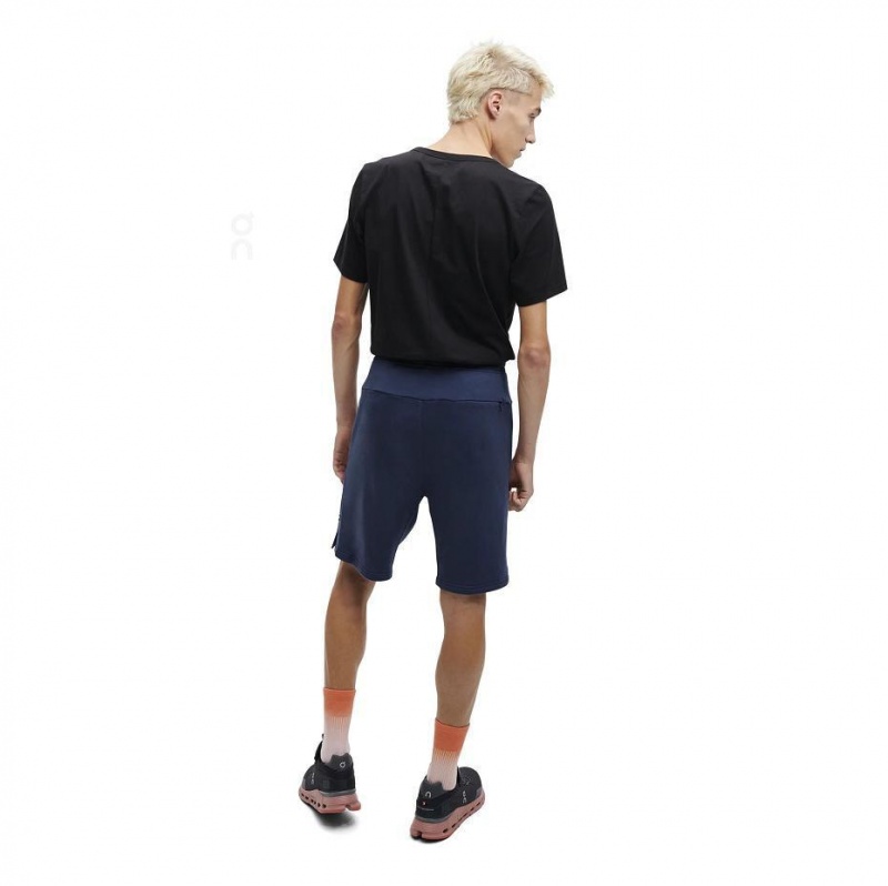 Navy On Sweat Men's Shorts | USA_ON8636