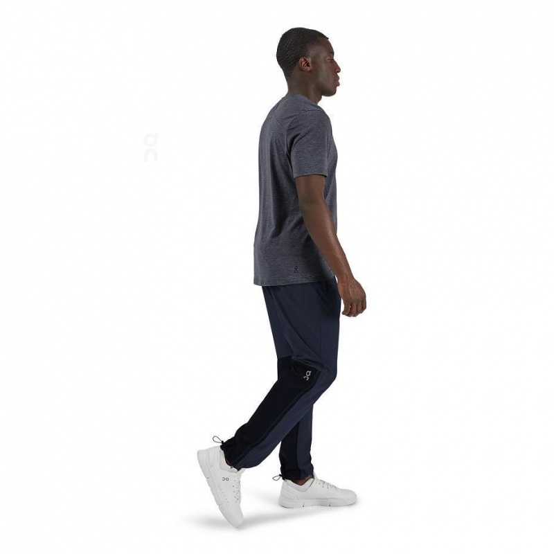 Navy On Track Men's Pants | USA_ON8570