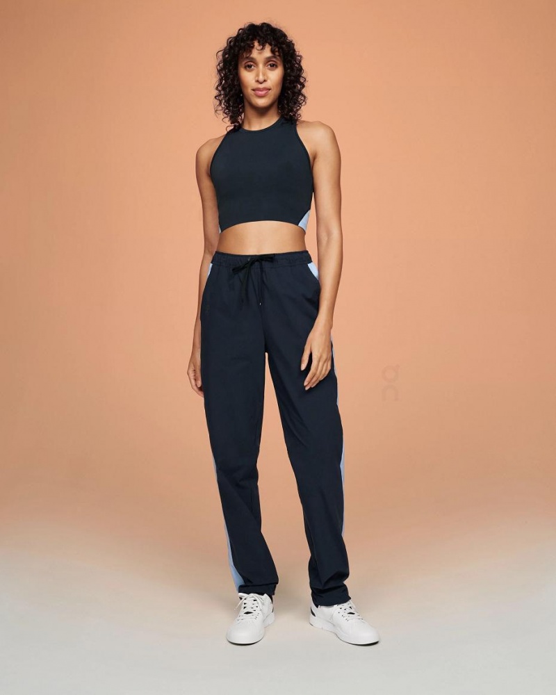 Navy On Track Women's Pants | USA_ON8516