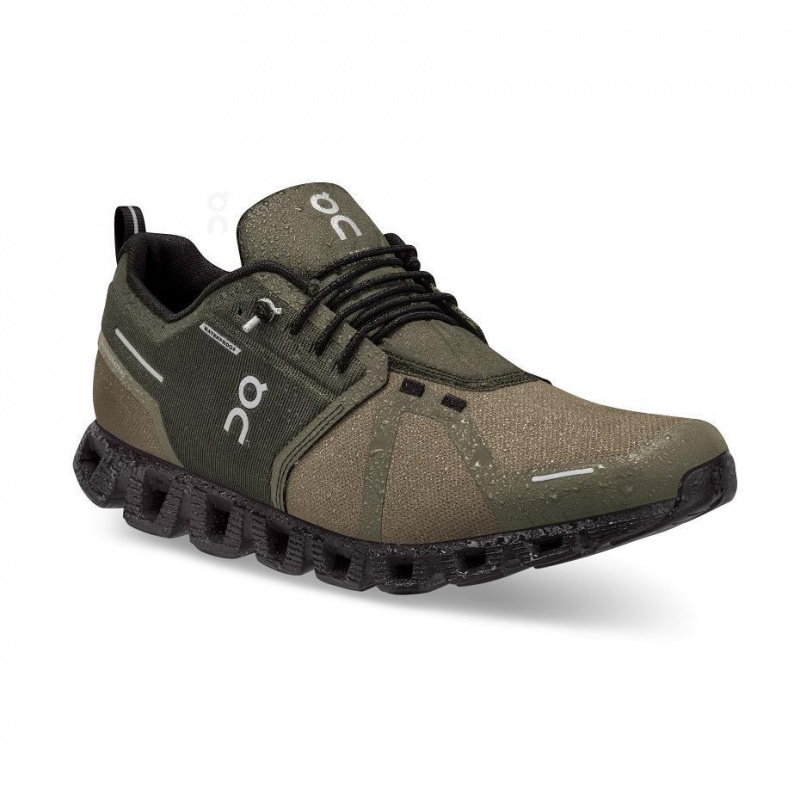 Olive On Cloud 5 Waterproof Men's Sneakers | USA_ON8293