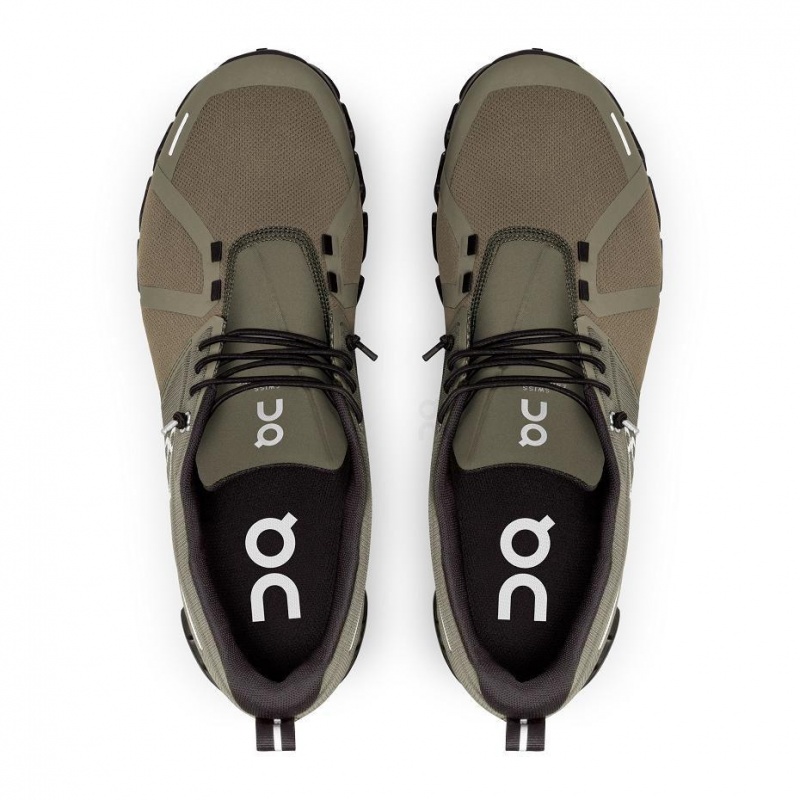 Olive On Cloud 5 Waterproof Men's Sneakers | USA_ON8293