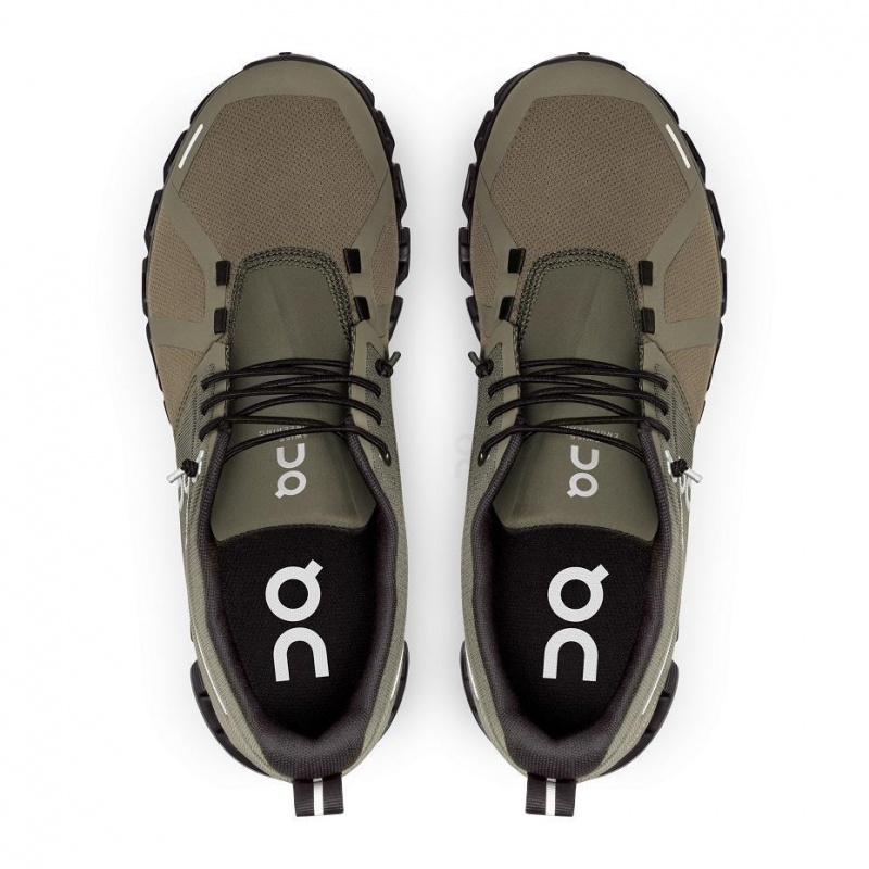 Olive On Cloud 5 Waterproof Women's Sneakers | USA_ON8406