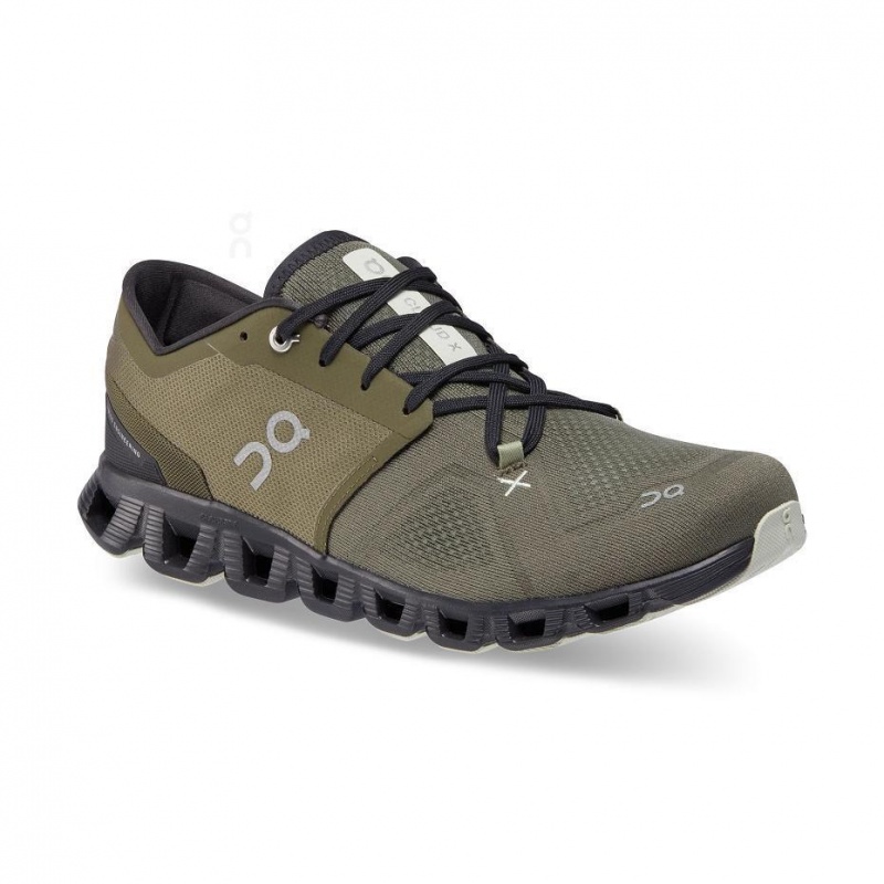 Olive On Cloud X 3 Men's Road Running Shoes | USA_ON9020