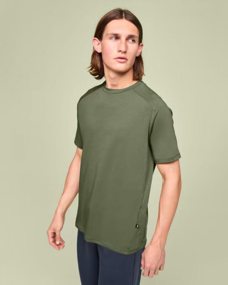 Olive On Focus-T Men's T-shirts | USA_ON8730