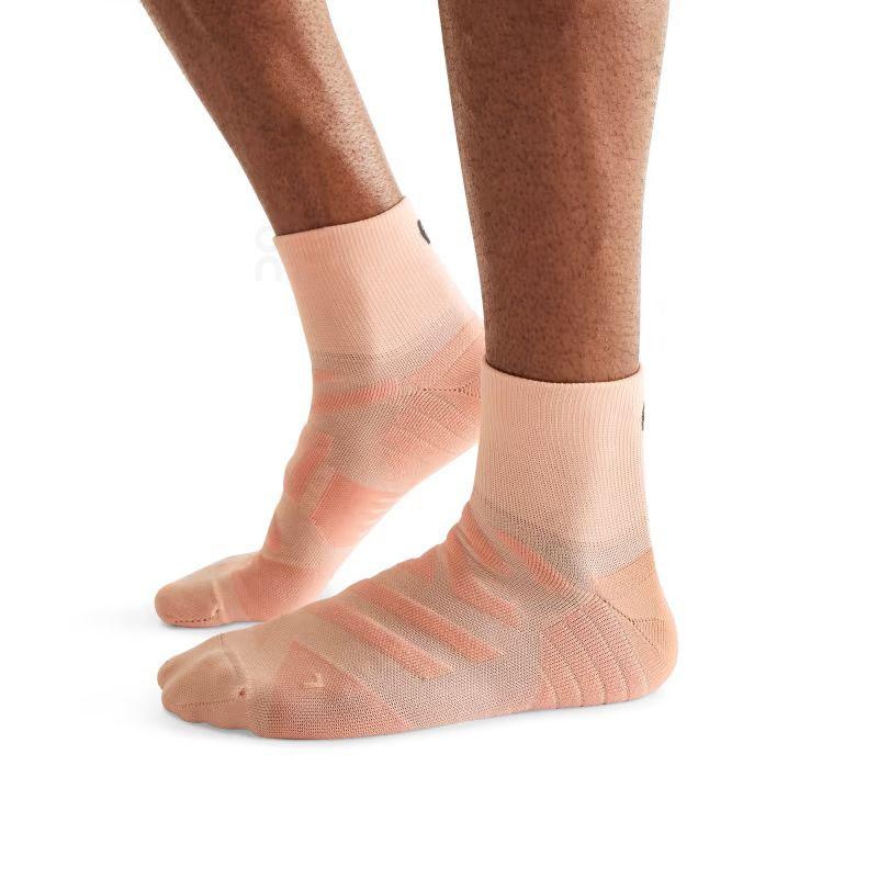 Orange On Performance Mid Men\'s Socks | USA_ON8374