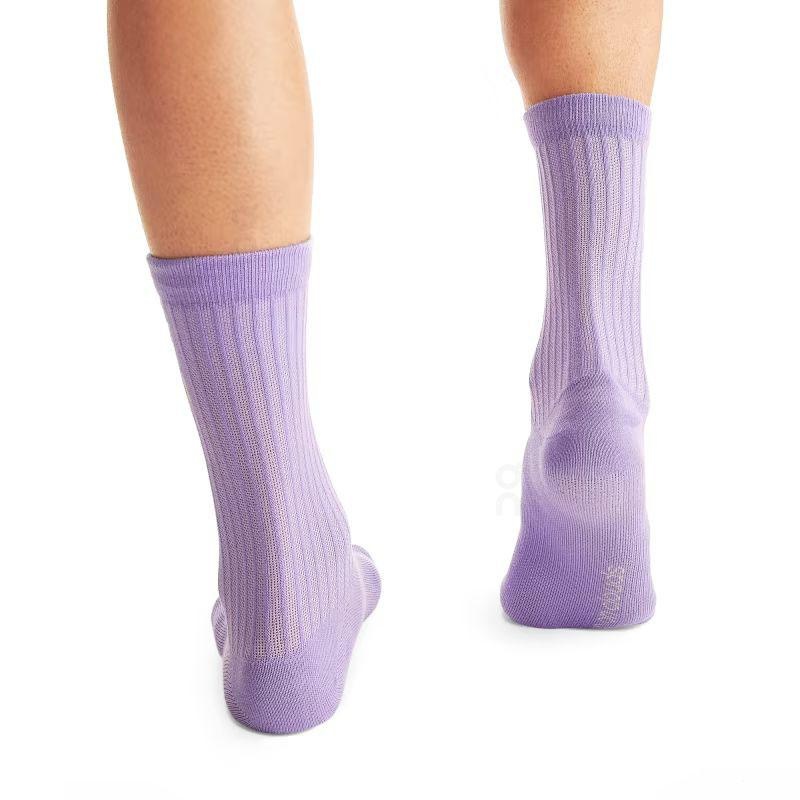 Orange / Purple / Black On Logo 3-Pack Women's Socks | USA_ON8839