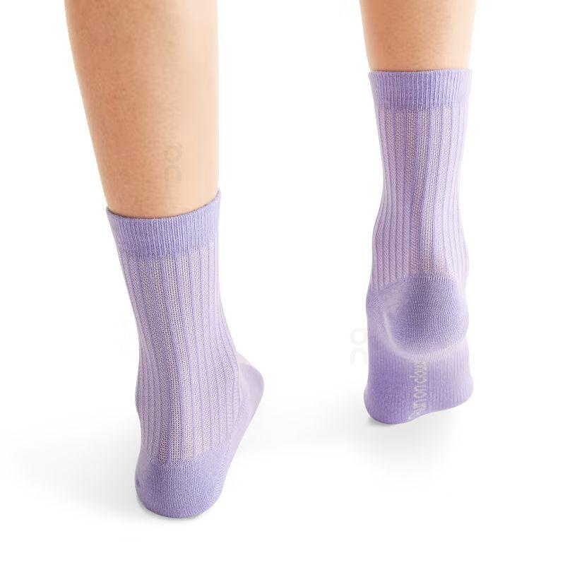 Orange / Purple / Black On Logo 3-Pack Women's Socks | USA_ON8839