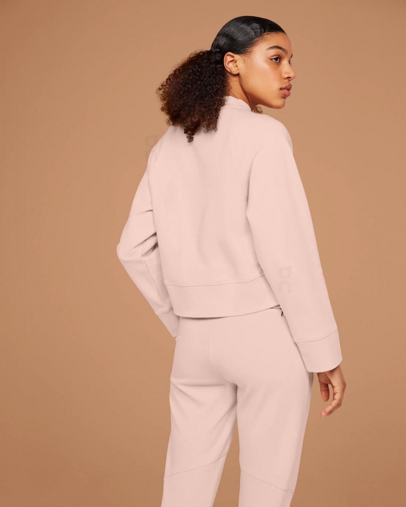 Pink On Crew Neck Women's Sweatshirts | USA_ON8442