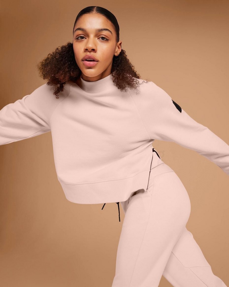 Pink On Crew Neck Women's Sweatshirts | USA_ON8442