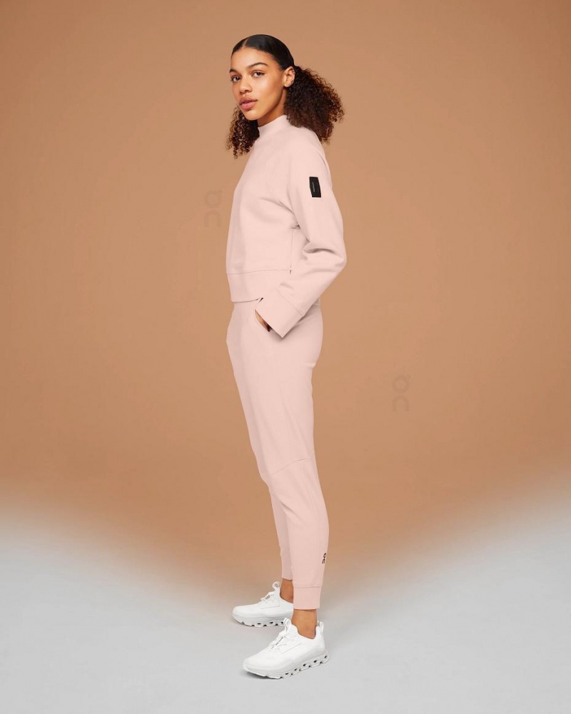 Pink On Crew Neck Women's Sweatshirts | USA_ON8442
