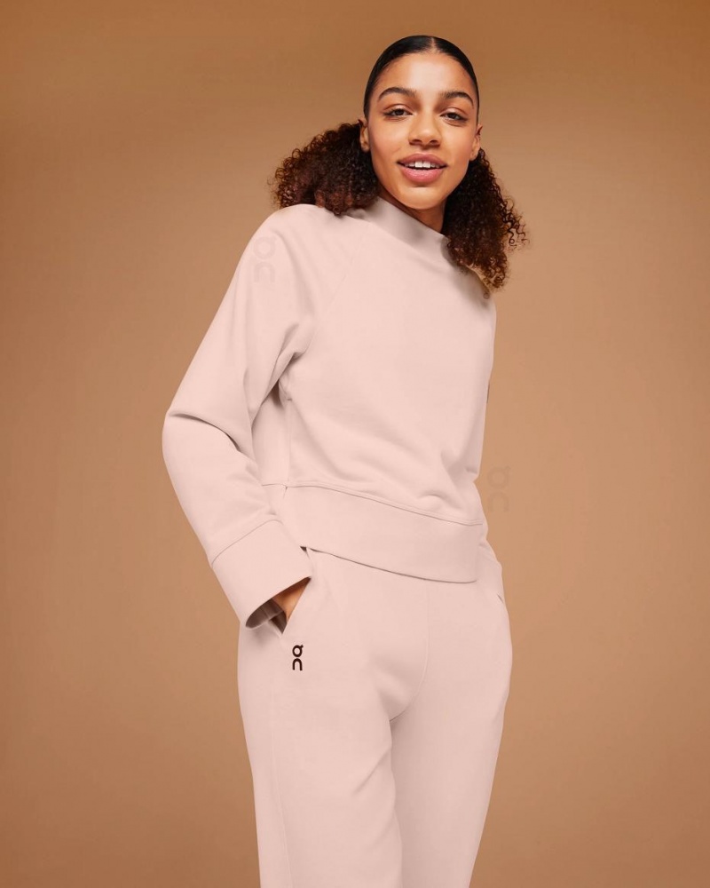 Pink On Crew Neck Women\'s Sweatshirts | USA_ON8442