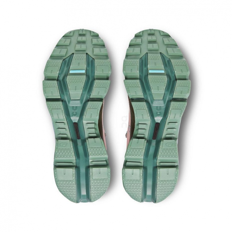 Pink / Green On Cloudwander Waterproof Women's Hiking Shoes | USA_ON8826