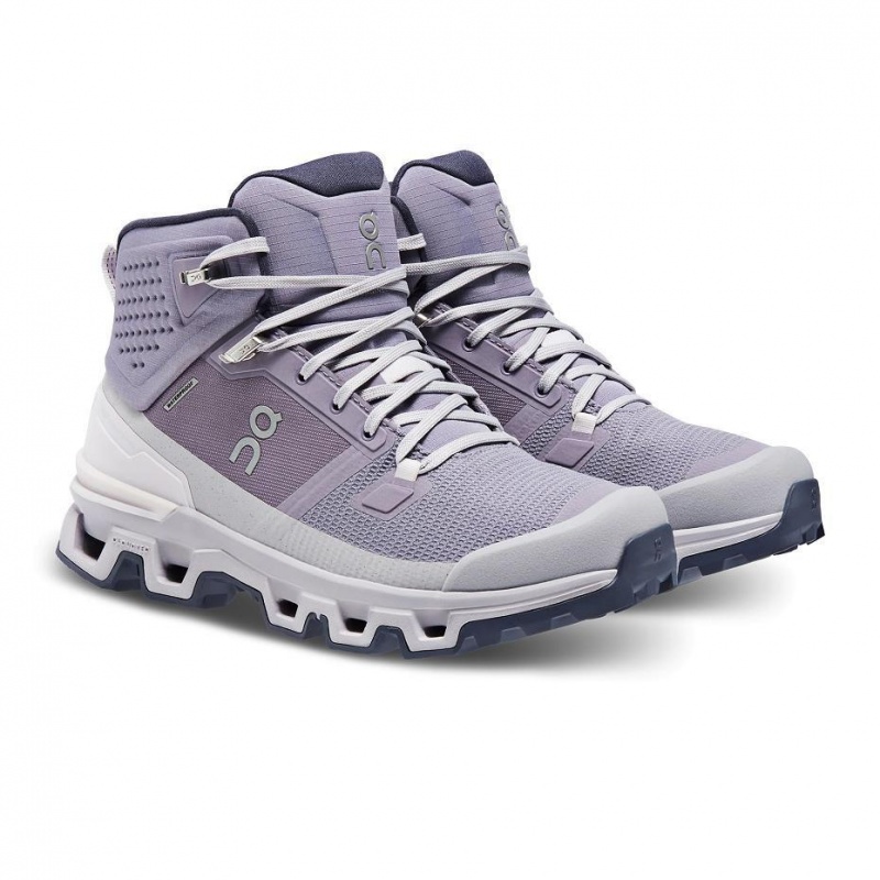 Purple On Cloudrock 2 Waterproof Women's Hiking Boots | USA_ON1171