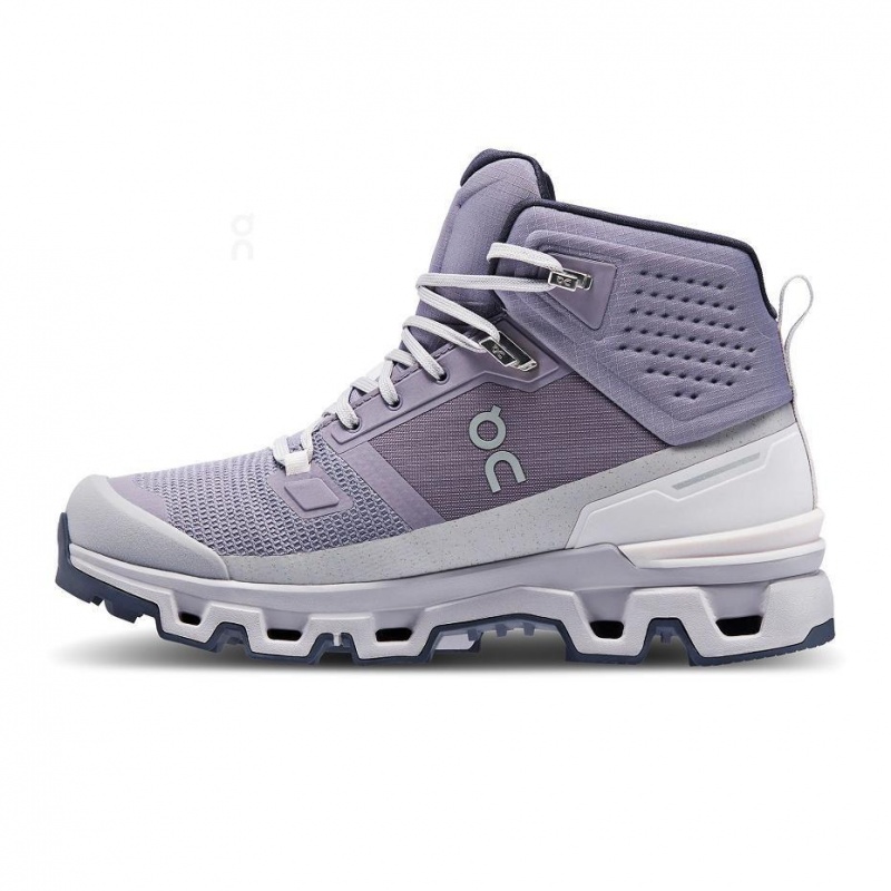 Purple On Cloudrock 2 Waterproof Women's Hiking Boots | USA_ON1171