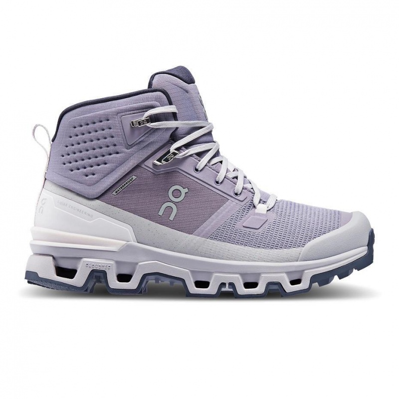 Purple On Cloudrock 2 Waterproof Women\'s Hiking Boots | USA_ON1171