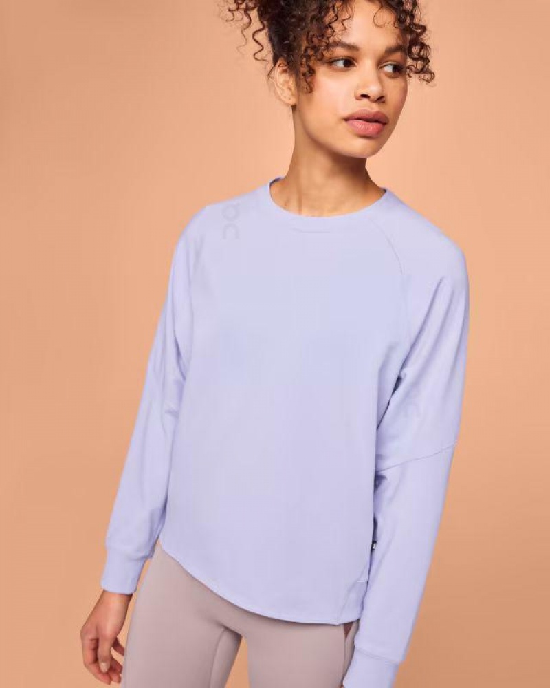 Purple On Movement Crew Women's Sweatshirts | USA_ON8519