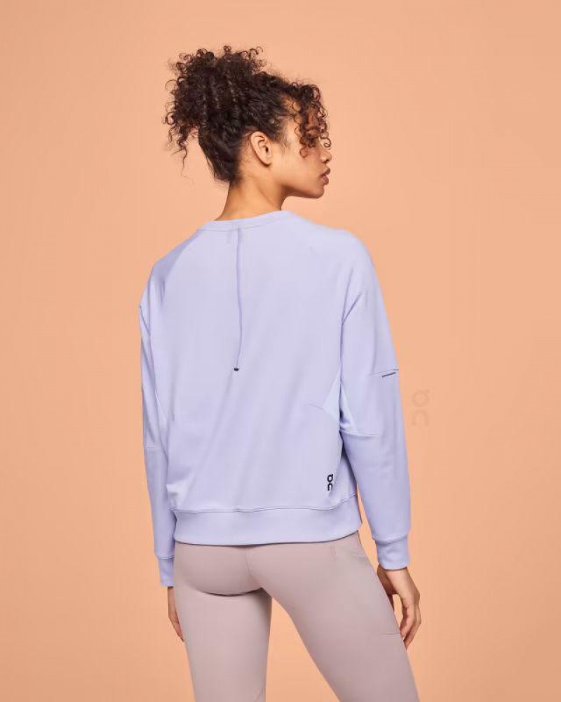 Purple On Movement Crew Women's Sweatshirts | USA_ON8519