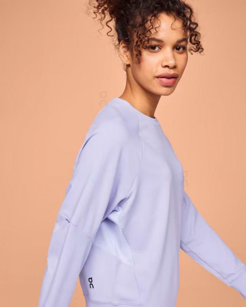 Purple On Movement Crew Women's Sweatshirts | USA_ON8519