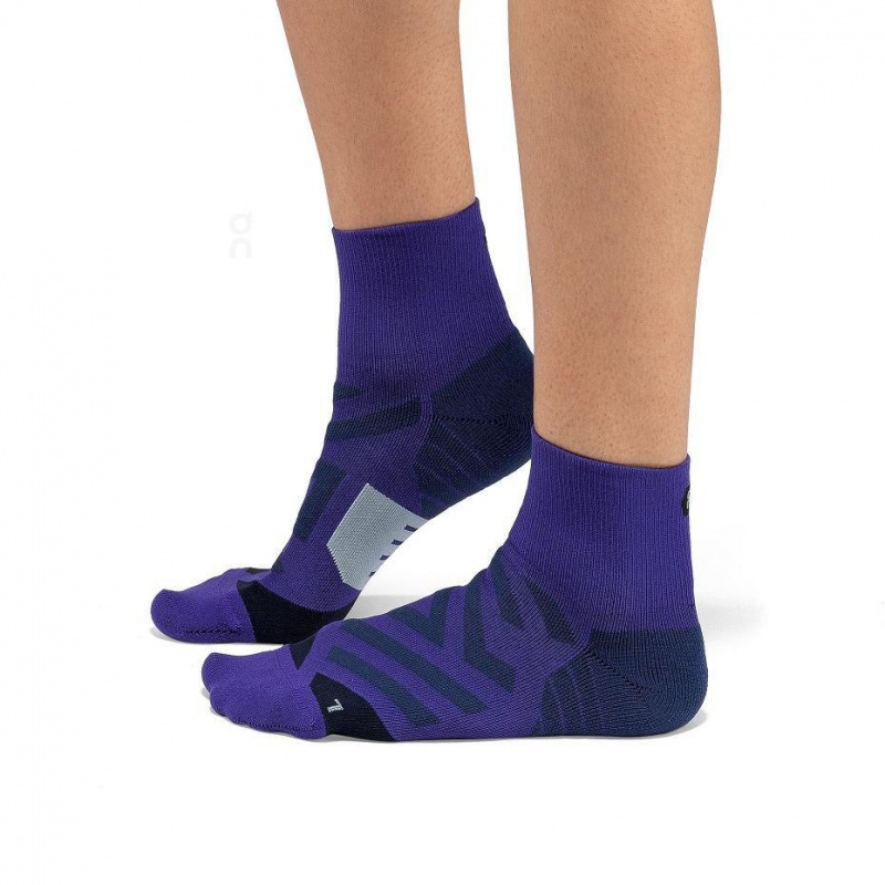 Purple On Performance Mid Men\'s Socks | USA_ON8879