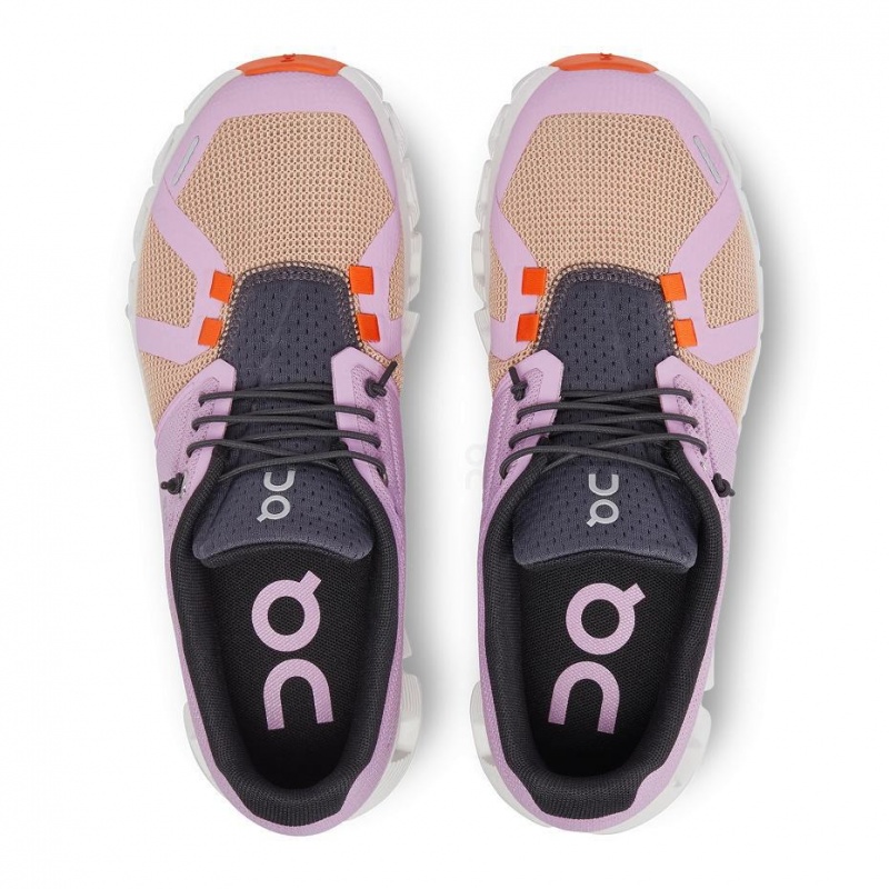 Purple / Orange On Cloud 5 Push Women's Sneakers | USA_ON8398