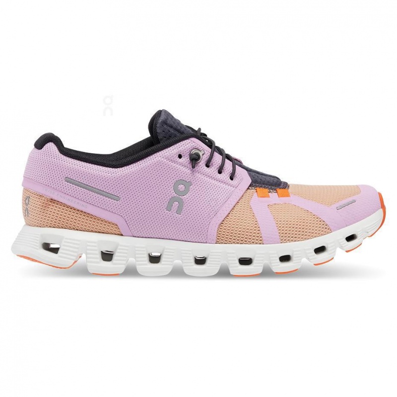 Purple / Orange On Cloud 5 Push Women\'s Sneakers | USA_ON8398