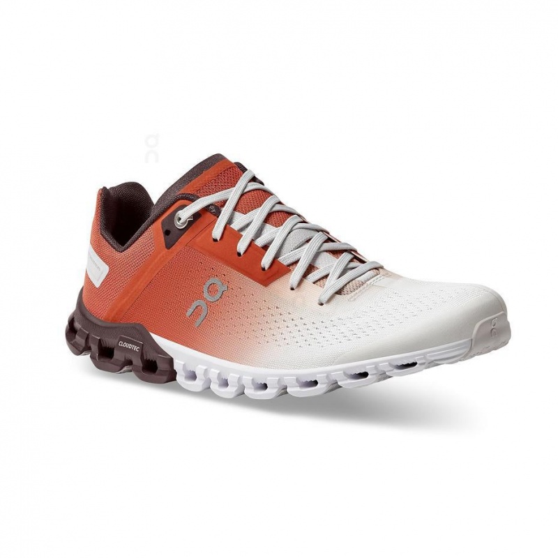 Red / White On Cloudflow Women's Road Running Shoes | USA_ON8315