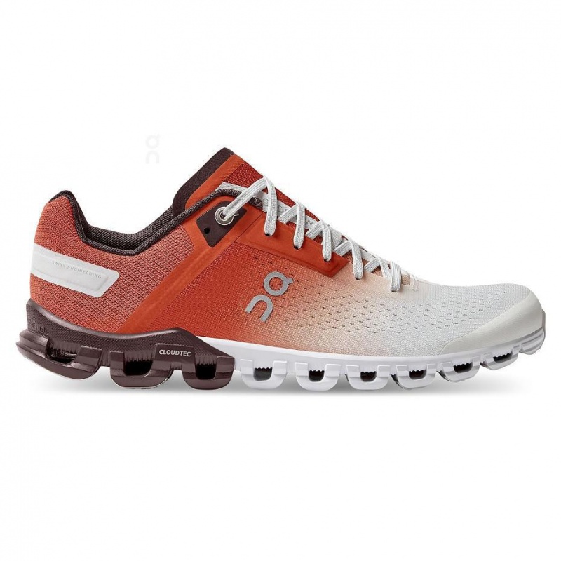 Red / White On Cloudflow Women\'s Road Running Shoes | USA_ON8315
