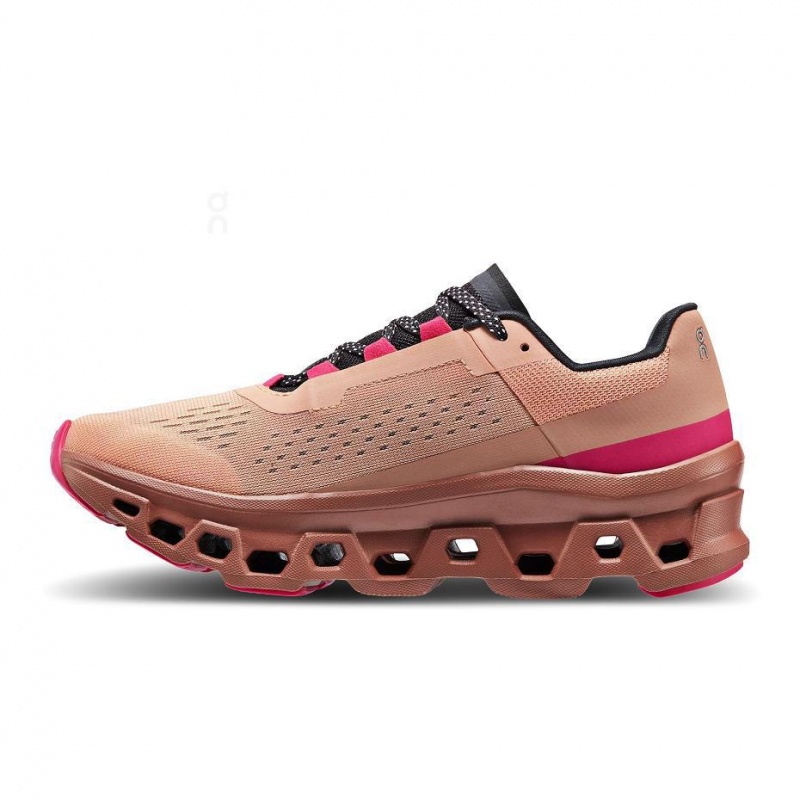 Rose On Cloudmonster Women's Road Running Shoes | USA_ON8522