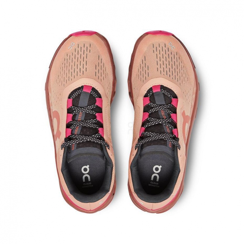 Rose On Cloudmonster Women's Road Running Shoes | USA_ON8522