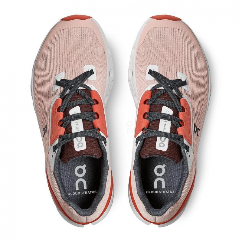 Rose On Cloudstratus Women's Road Running Shoes | USA_ON8979
