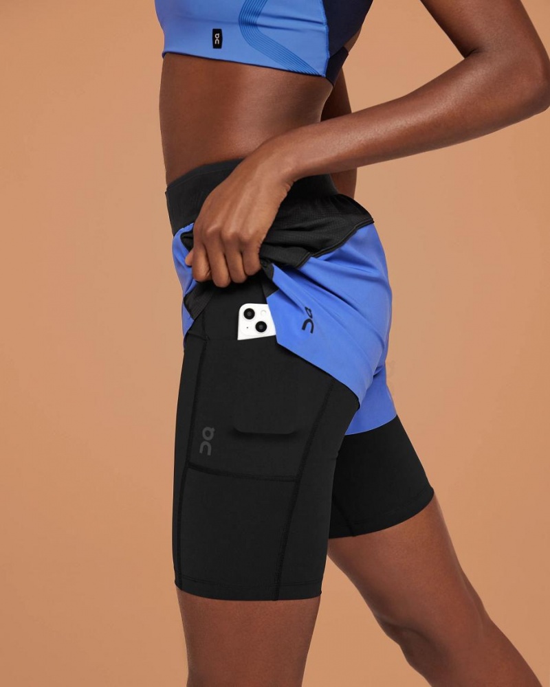 Rose / Black On Active Women's Shorts | USA_ON8166