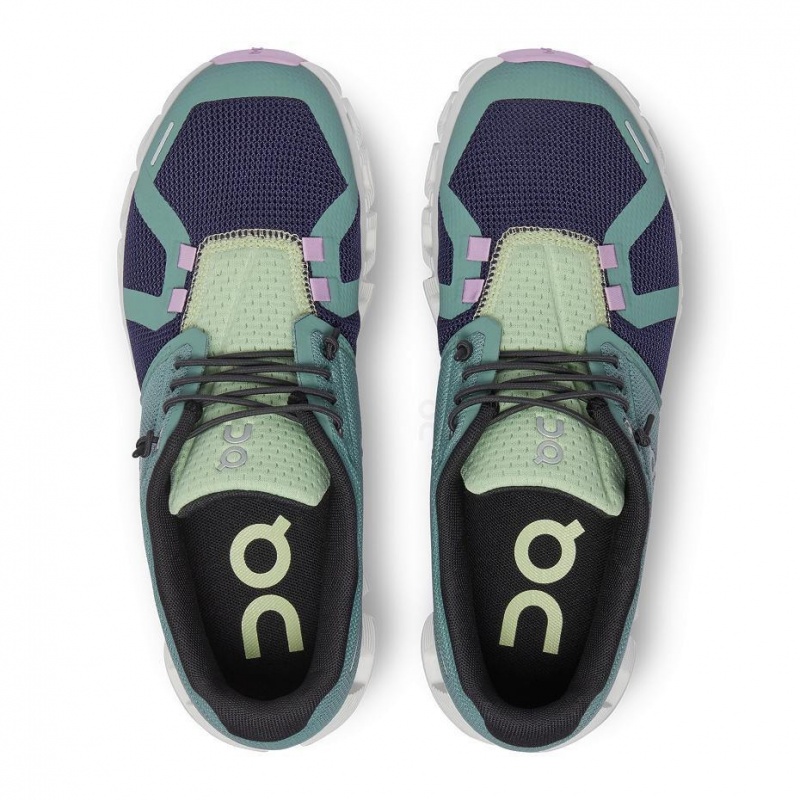 Turquoise On Cloud 5 Push Women's Sneakers | USA_ON8004