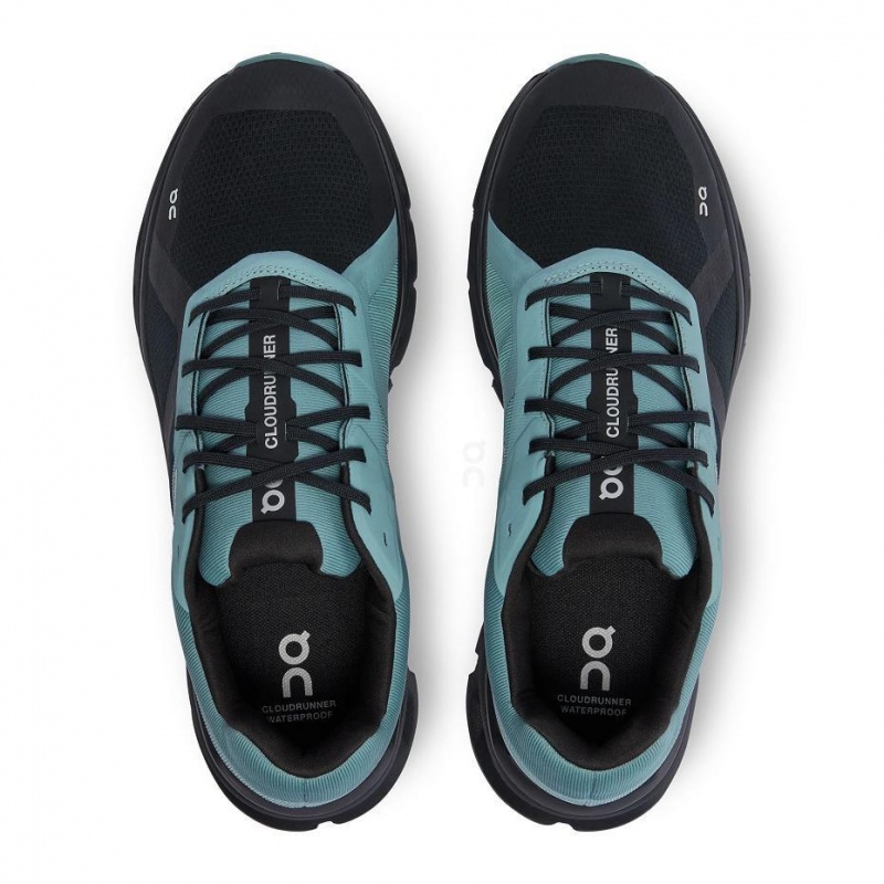 Turquoise On Cloudrunner Waterproof Men's Road Running Shoes | USA_ON9104