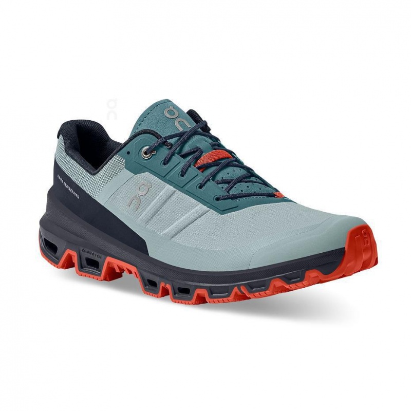 Turquoise On Cloudventure Men's Trail Running Shoes | USA_ON9021