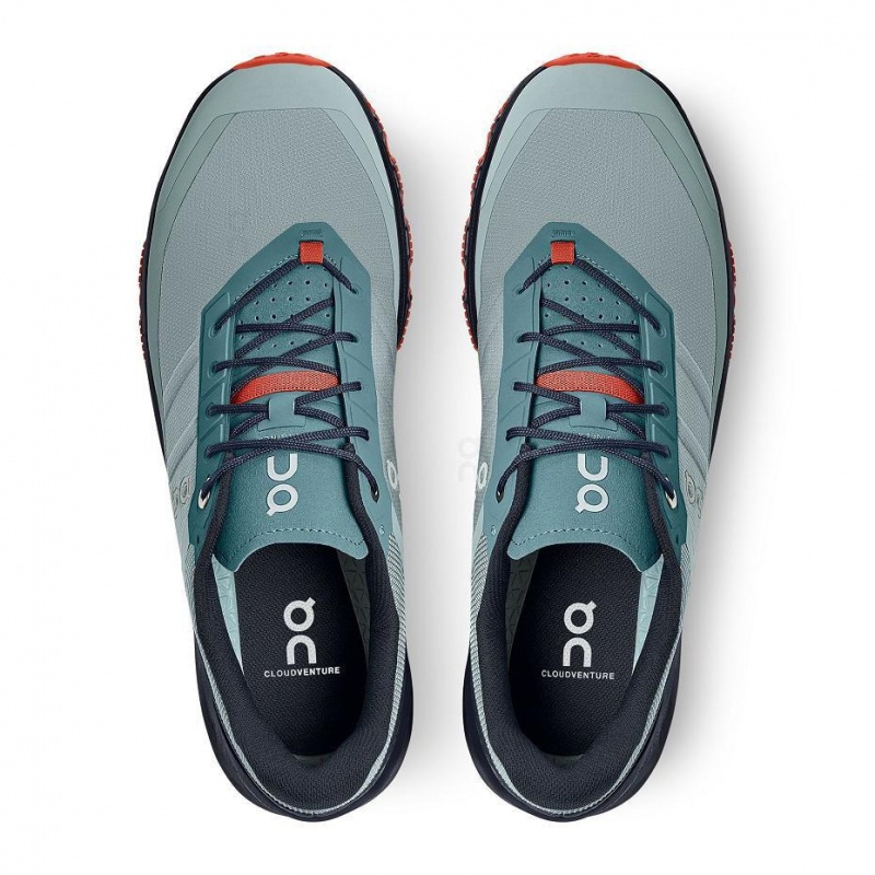 Turquoise On Cloudventure Men's Trail Running Shoes | USA_ON9021