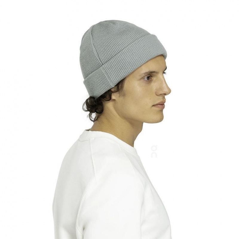 Turquoise On Merino Men's Beanie | USA_ON8264