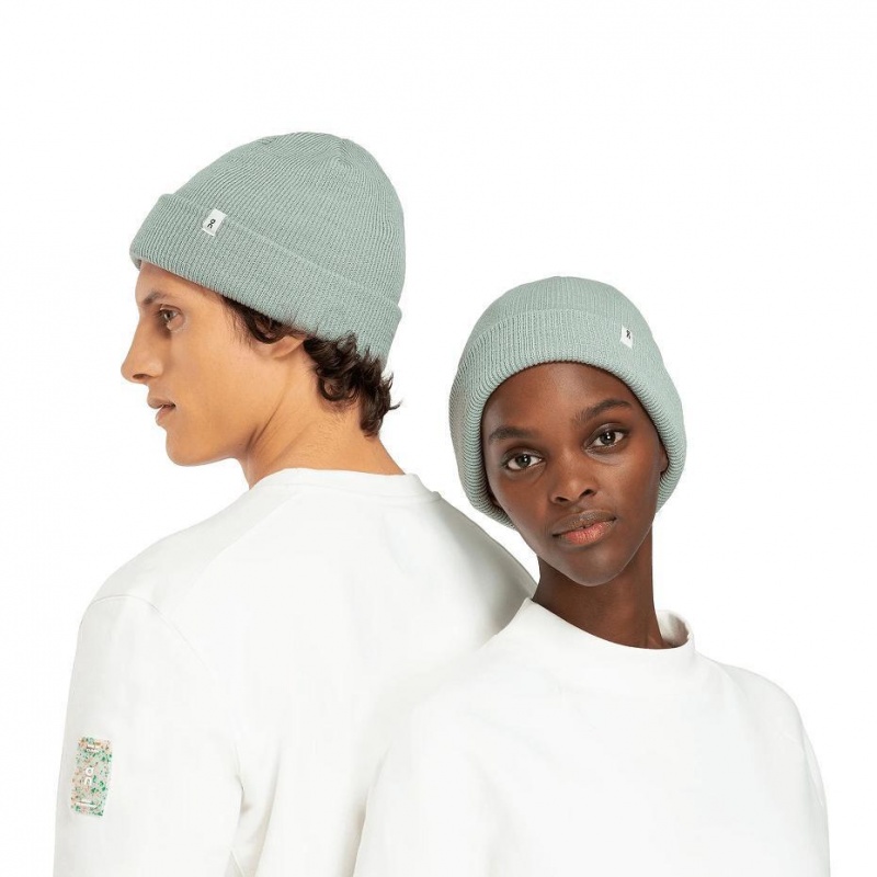 Turquoise On Merino Men\'s Beanie | USA_ON8264