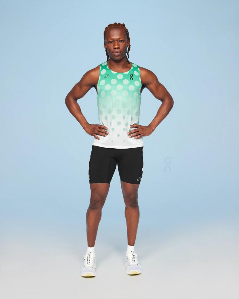 Turquoise On Top Light Distance Men's Tank | USA_ON8905