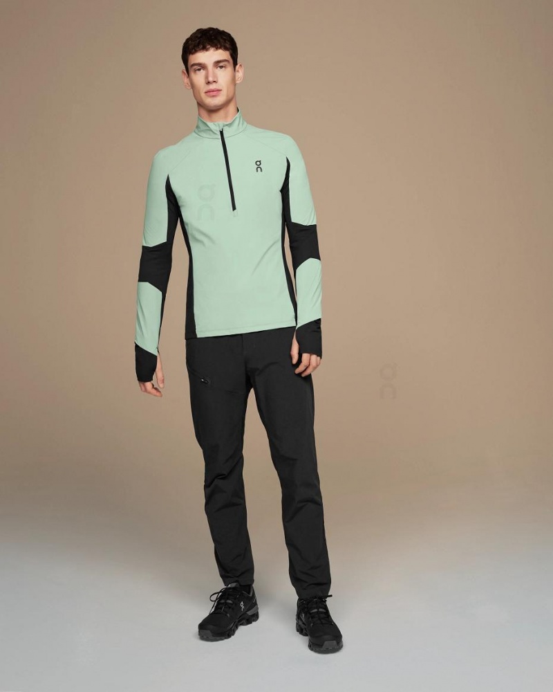 Turquoise On Trail Breaker Men's T-shirts | USA_ON8237