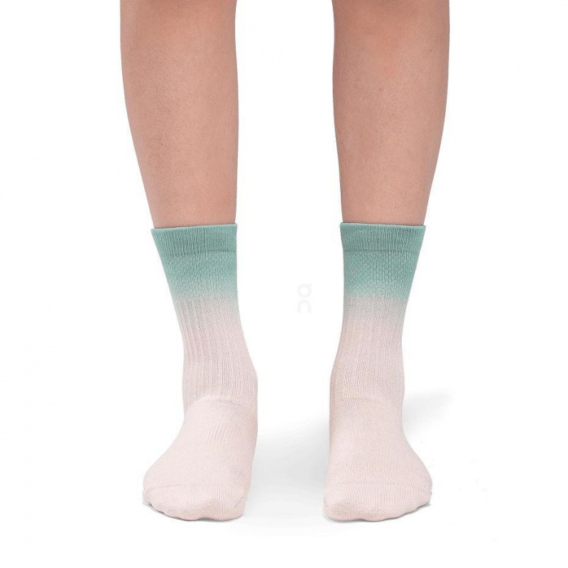 Turquoise / Rose On All-Day Men's Socks | USA_ON8385