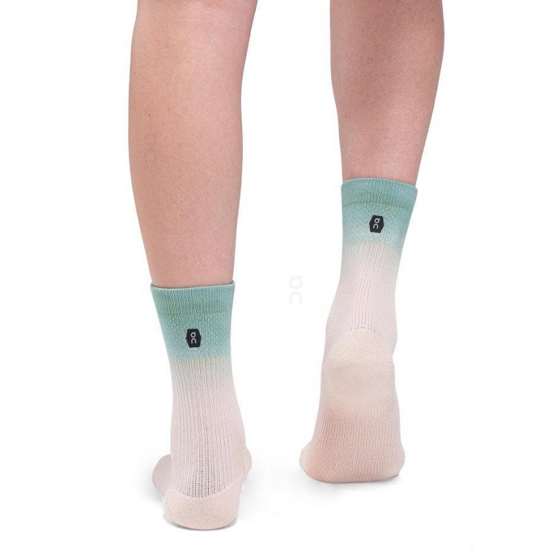 Turquoise / Rose On All-Day Men's Socks | USA_ON8385