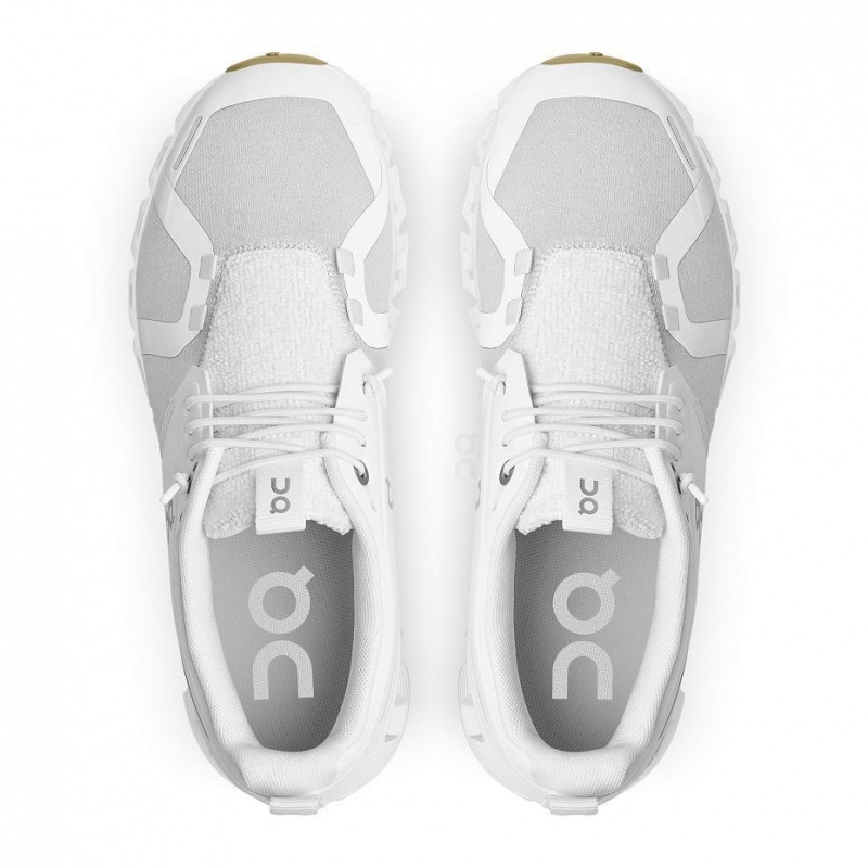 White On Cloud 5 Terry Women's Sneakers | USA_ON8165