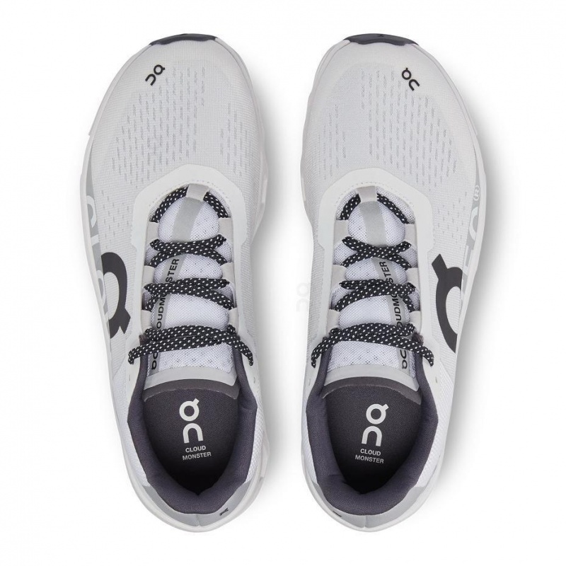 White On Cloudmonster Men's Road Running Shoes | USA_ON8075