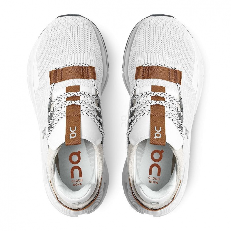 White On Cloudnova Women's Sneakers | USA_ON8116