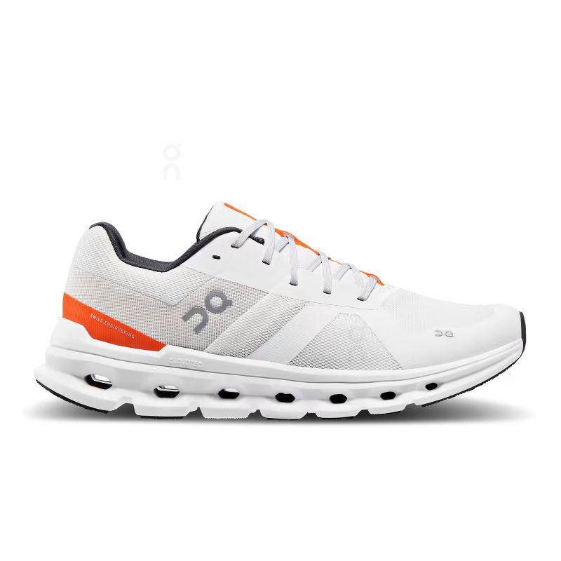 White On Cloudrunner Wide Men\'s Road Running Shoes | USA_ON8831