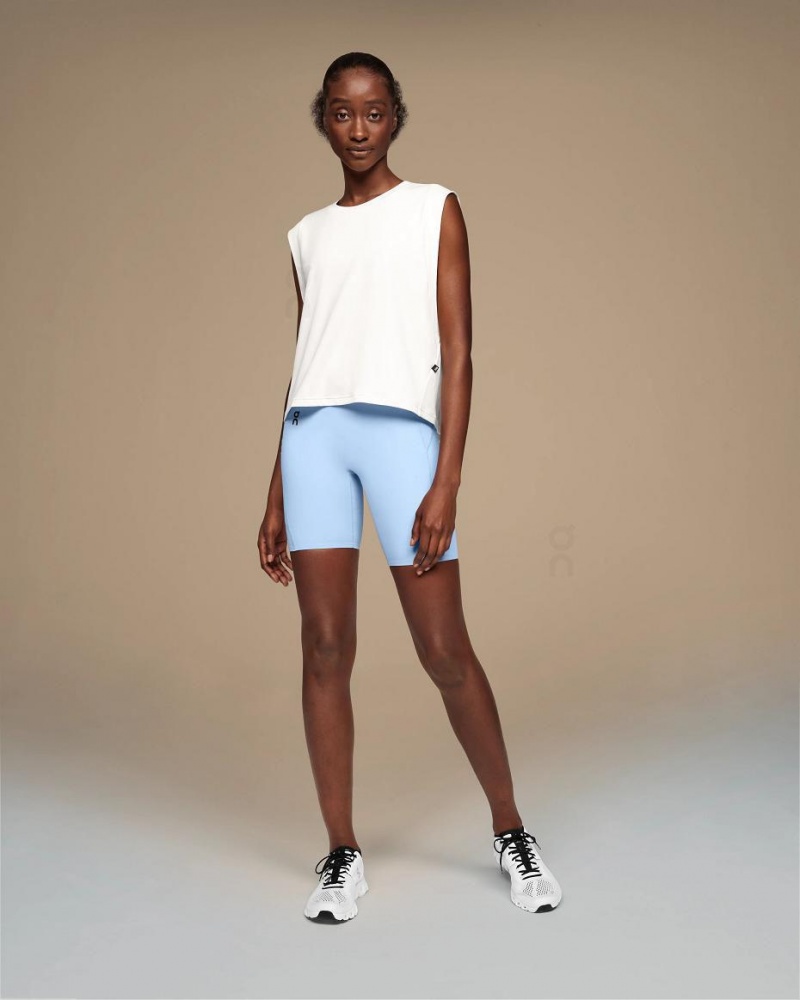 White On Focus Crop Women\'s Tank | USA_ON8582