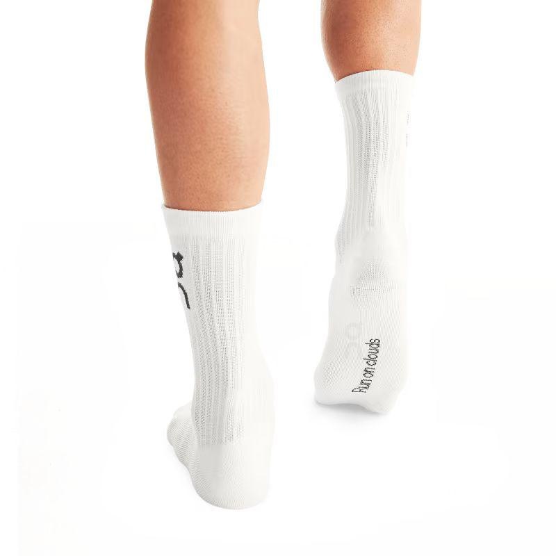 White On Logo 3-Pack Women's Socks | USA_ON9084