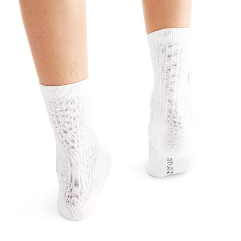 White On Logo 3-Pack Women's Socks | USA_ON9084