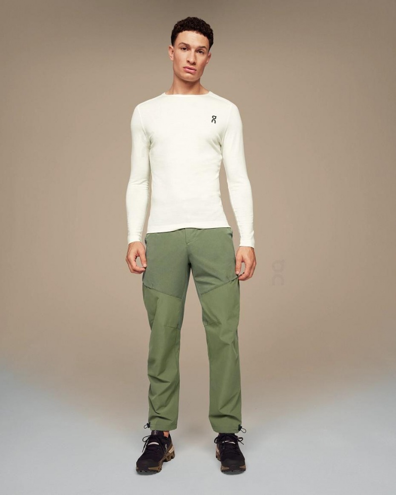 White On Merino Long-T Men's T-shirts | USA_ON8741
