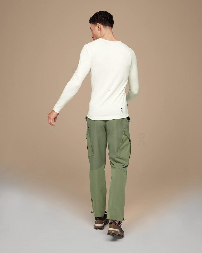 White On Merino Long-T Men's T-shirts | USA_ON8741
